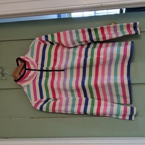 Joules 1/4 zip striped pullover, us sz10
